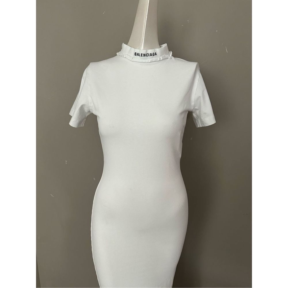 NWT BALENCIAGA Embroidered stretch-cotton jersey maxi dress MEDIUM $1850 - Picture 5 of 11